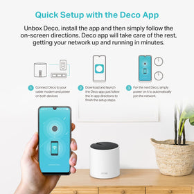 TP-Link Deco X55 includes HomeShield security for safer home networking.