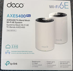 TP-Link Deco XE75 Pro two-pack kit for scalable home networking