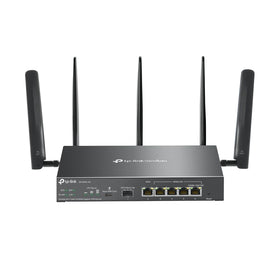 TP-Link ER706W-4G gateway front view showing a compact, business‑ready chassis.