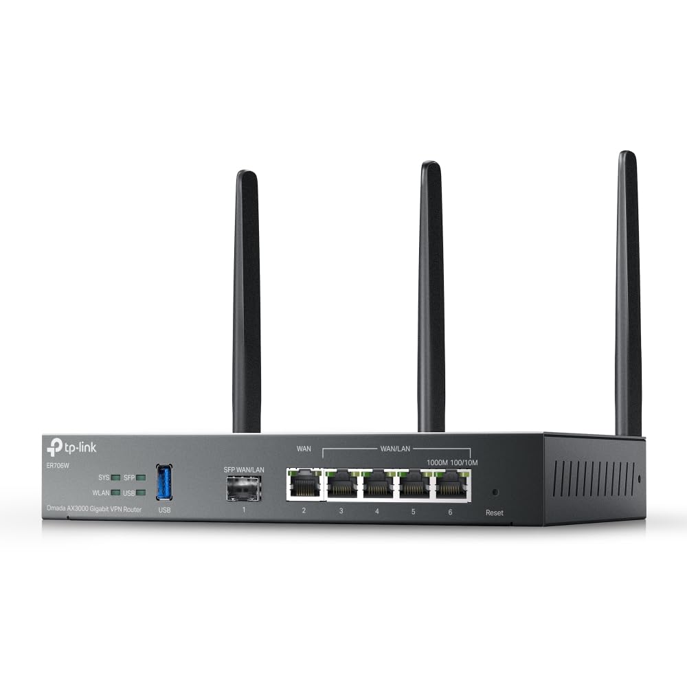 TP-Link ER706W AX3000 router delivering fast WiFi 6 with VPN ready features