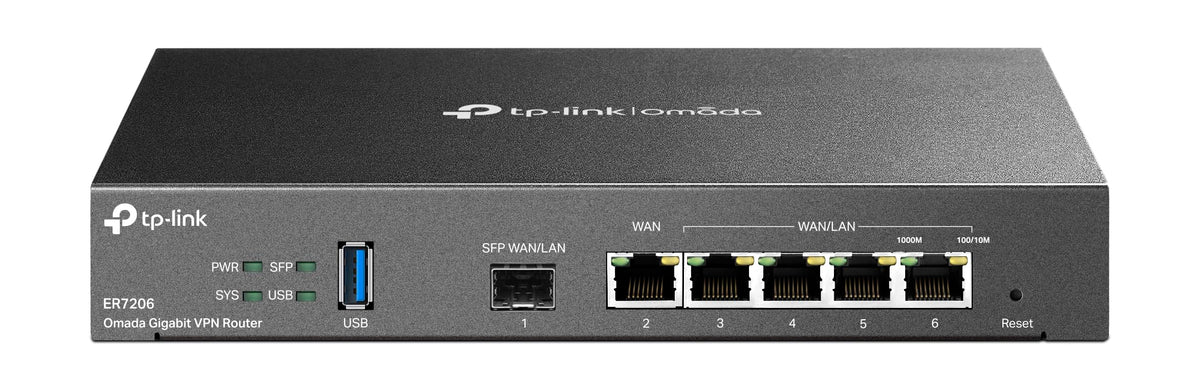 TP-Link ER7206 with four WAN ports enabling flexible load balancing for business networks.