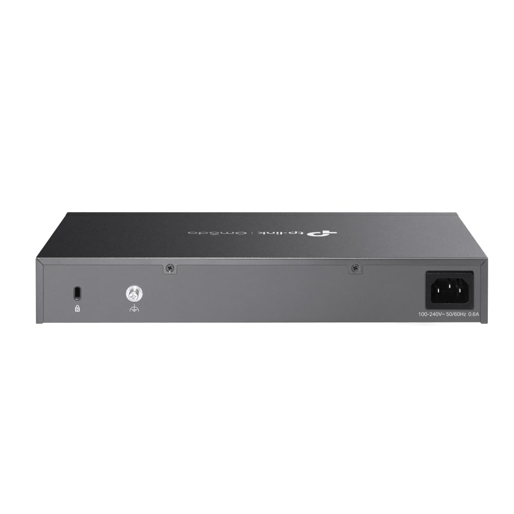 TP-Link Omada ER7412-M2 rear panel showing 2.5G ports and USB 3.0 port.