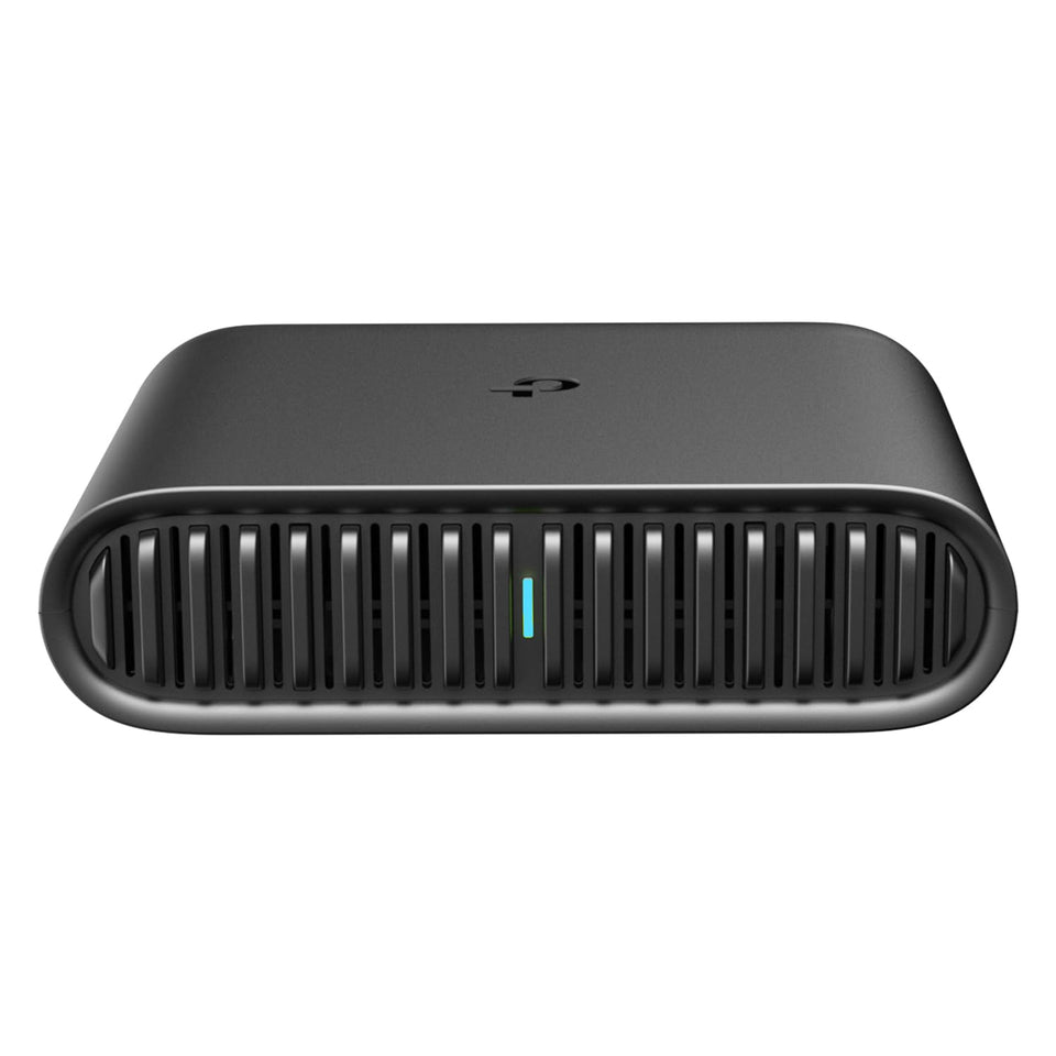 TP‑Link Roam 6 front view showing compact design and LED indicators for easy setup