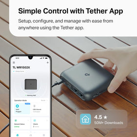 TP‑Link Roam 6 with gigabit ethernet connected to multiple devices for stable wired backhaul