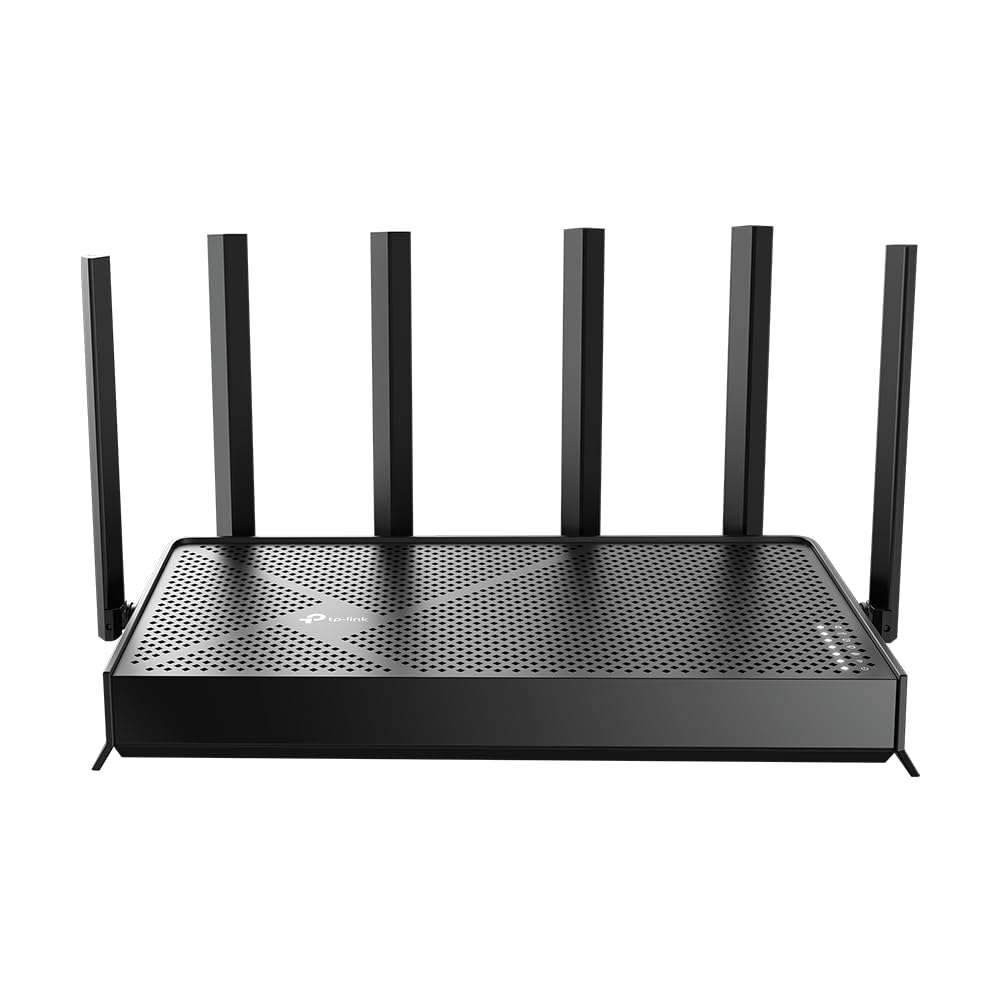 TP-Link Archer BE670 with 6 GHz band for ultra-fast streaming and smooth backhaul.