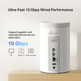 TP-Link Deco 7 Pro BE67 rear ports enable multi-gig WAN/LAN and USB 3.0