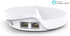 Two-pack Deco M5 mounted on wall to expand coverage seamlessly