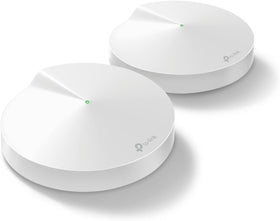TP-Link Deco M5 front view highlighting whole-home coverage