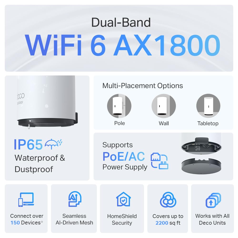 TP-Link Deco X20 Outdoor expands whole-home Wi-Fi coverage outdoors