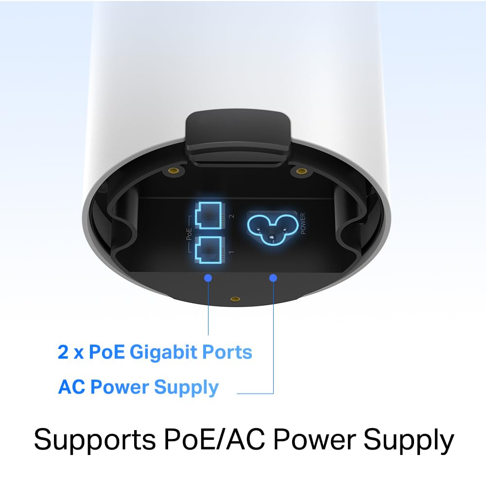 Includes mounting kit for pole, wall, or tabletop installation
