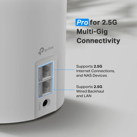 TP-Link Deco X55 Pro coverage map shows up to 6500 sq ft of seamless Wi‑Fi