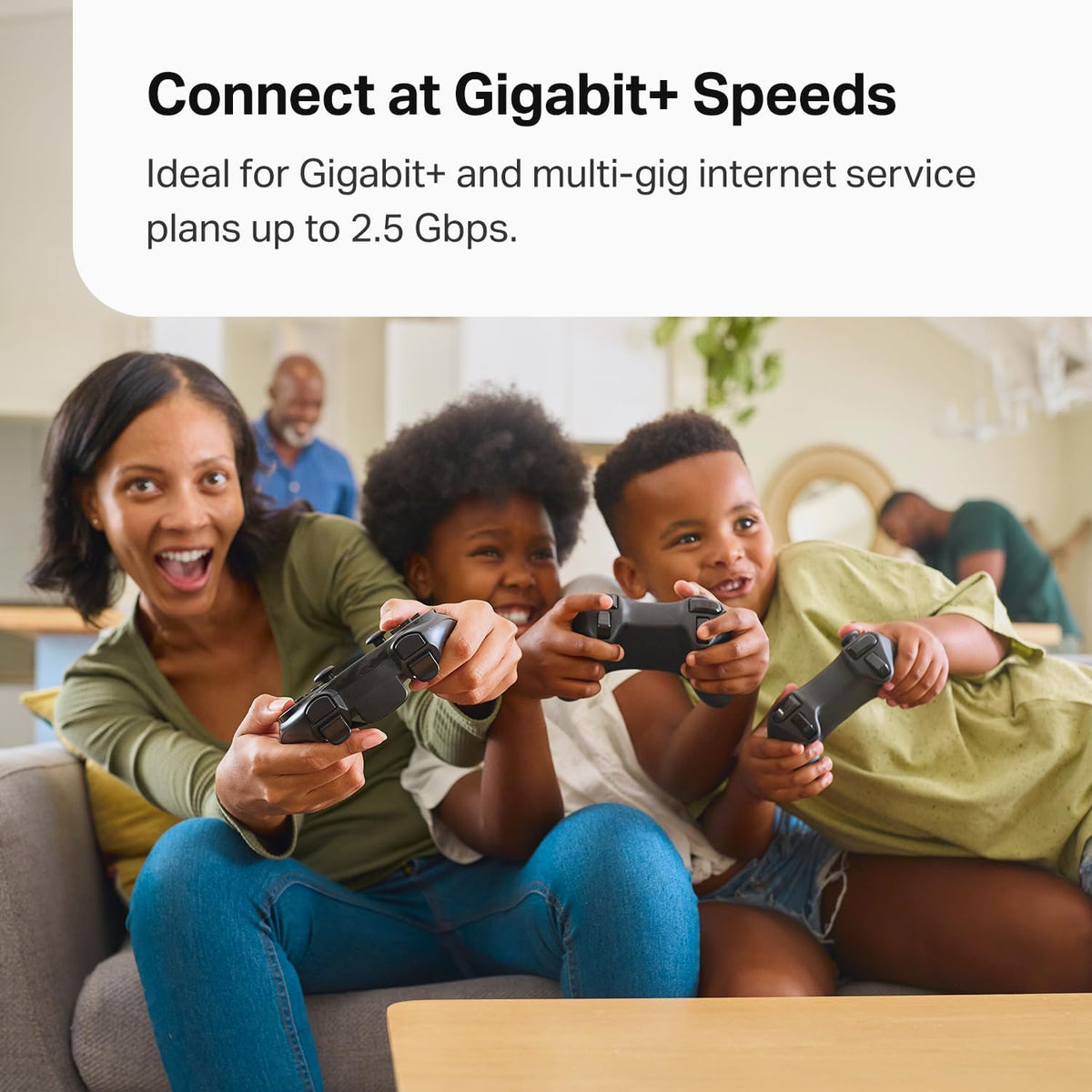 6 GHz band visualization emphasizing congestion-free Wi-Fi 6E performance.