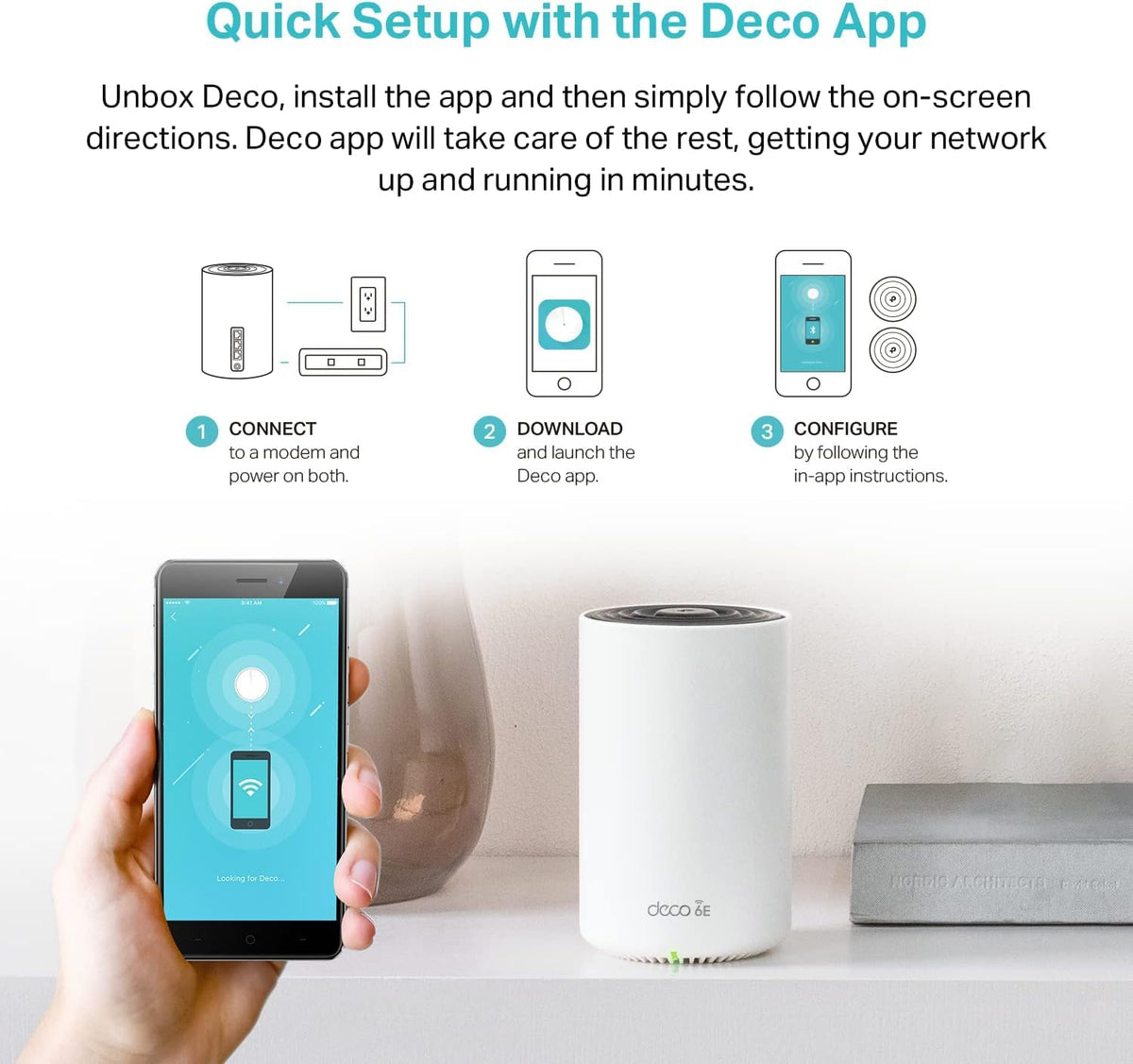 TP-Link Deco XE75 coverage map hints at up to 2900 sq ft wireless reach.