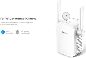 TP-Link RE305 LED indicator, signals connection quality at a glance.