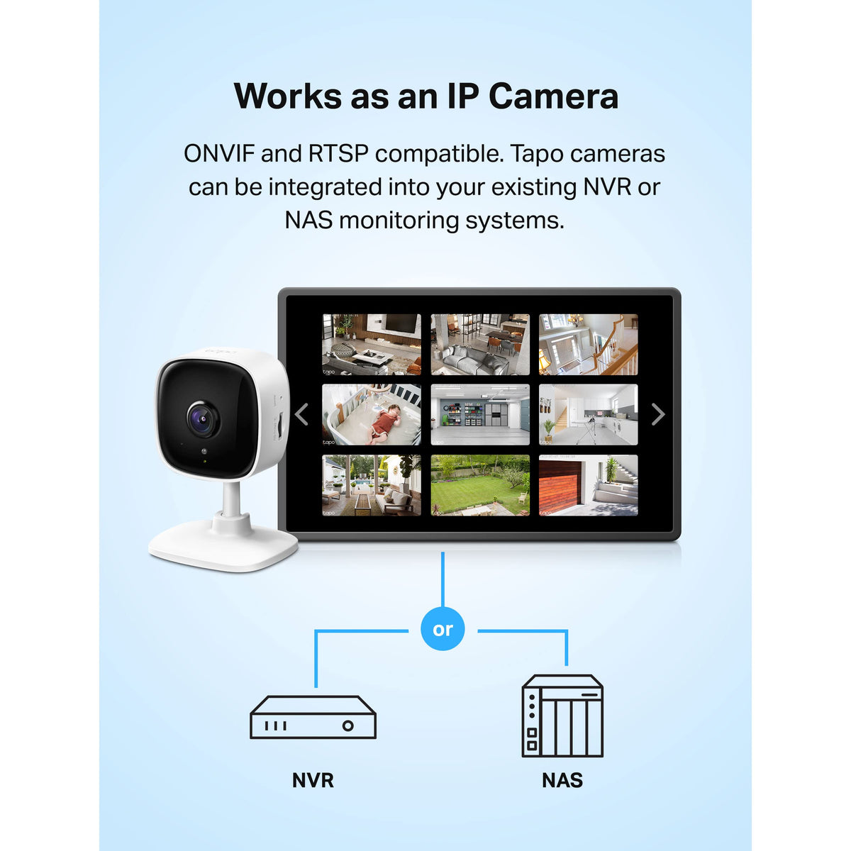 TP-Link Tapo C100 microSD storage up to 512 GB for local backups