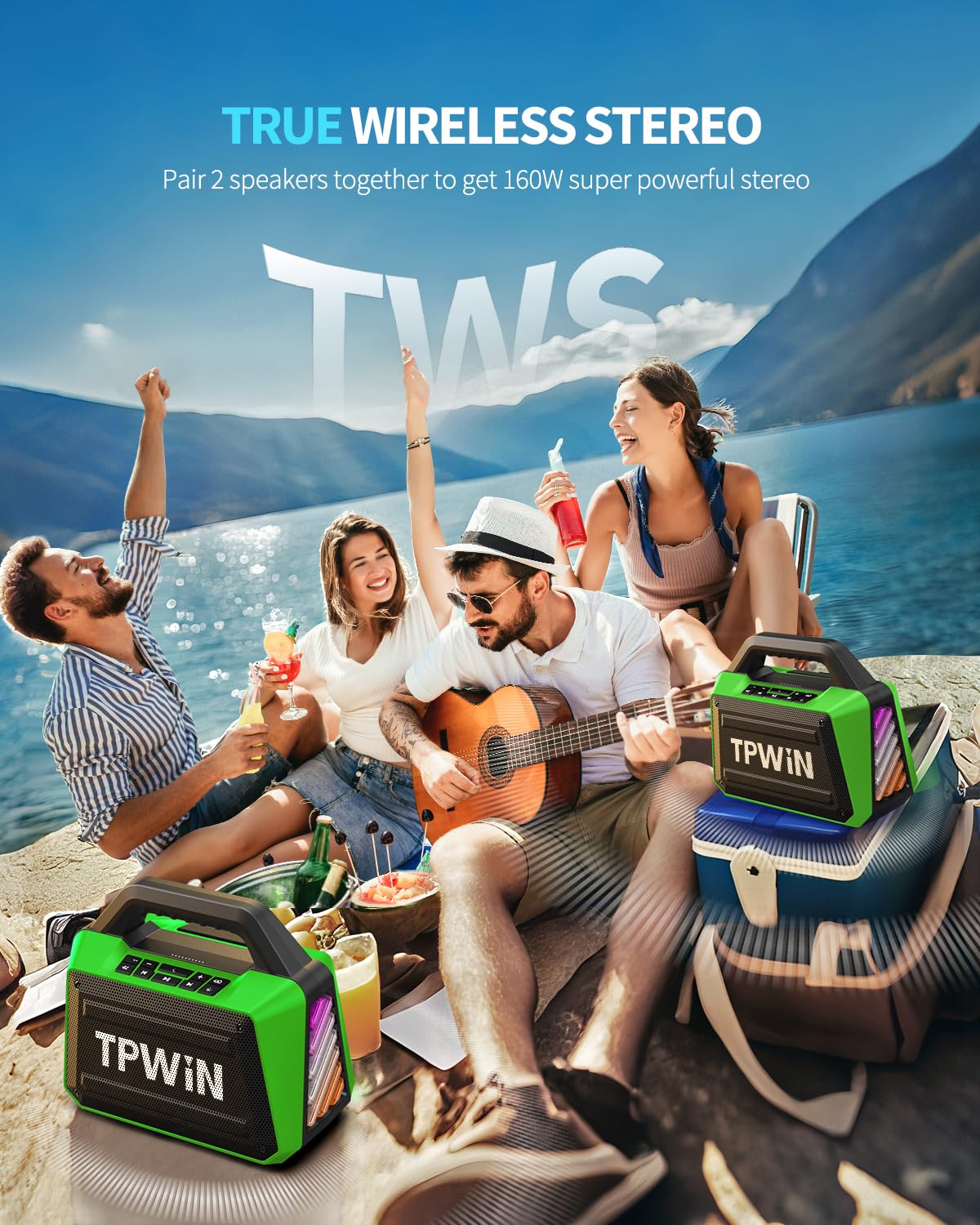 TPWIN BT 5.3 wireless connection for quick pairing