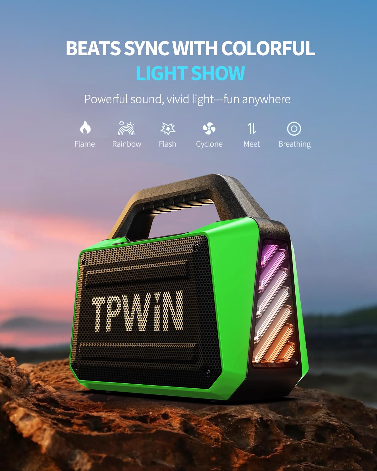TPWIN light show features syncing with music