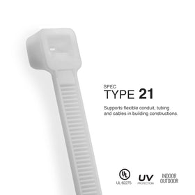 TR Industrial cable ties in use secure bundles without slipping