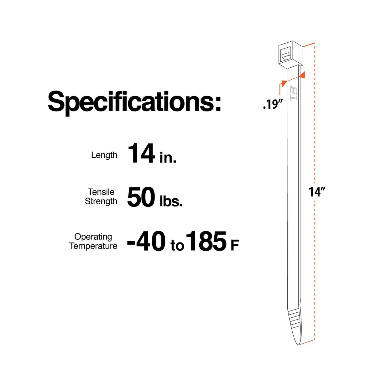 TR Industrial easy-release design cable tie in action