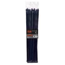 TR Industrial front pack showing 50-piece black 24-inch ties for reliable organization