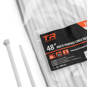 TR Industrial front packaging showing 50-pack and length benefits