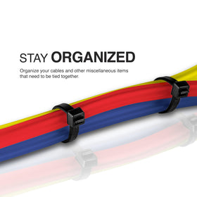 TR Industrial heavy-duty nylon ties ideal for rugged environments and secure fastening.