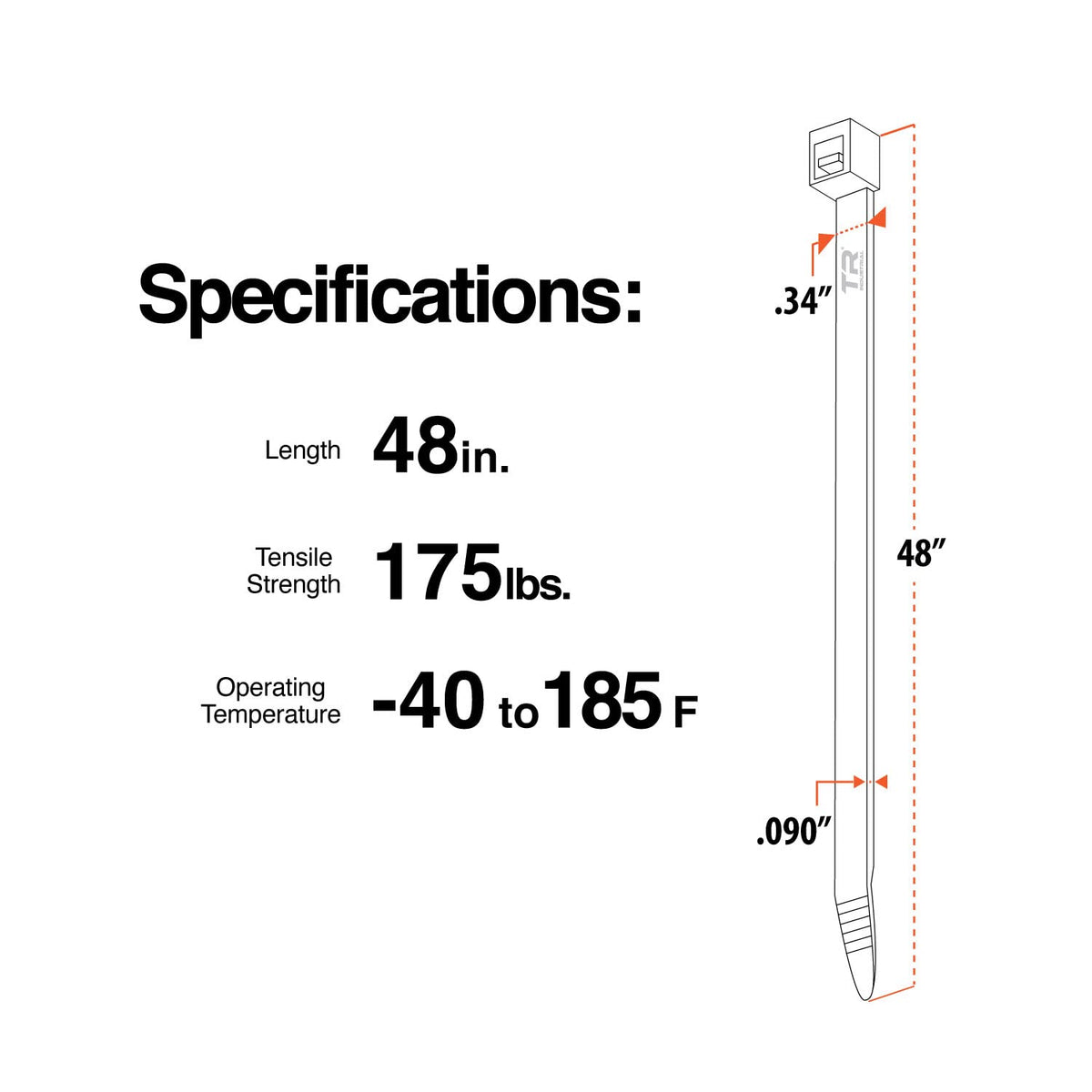 TR Industrial ties securing hoses on a worksite for reliable fastening