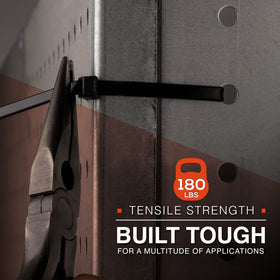 TR Industrial nylon cable ties with 180 lbs strength for heavy-duty applications.