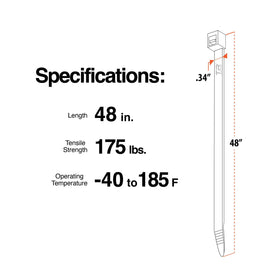 TR Industrial ties in outdoor sunlight showing UV resistance and weather reliability