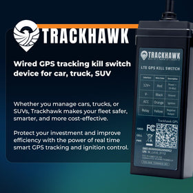 Trackhawk VL03 kill-switch feature enabling remote vehicle disablement for enhanced security.