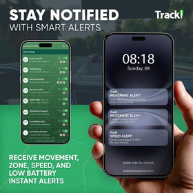 Tracki geofence and speed alerts help proactive tracking.
