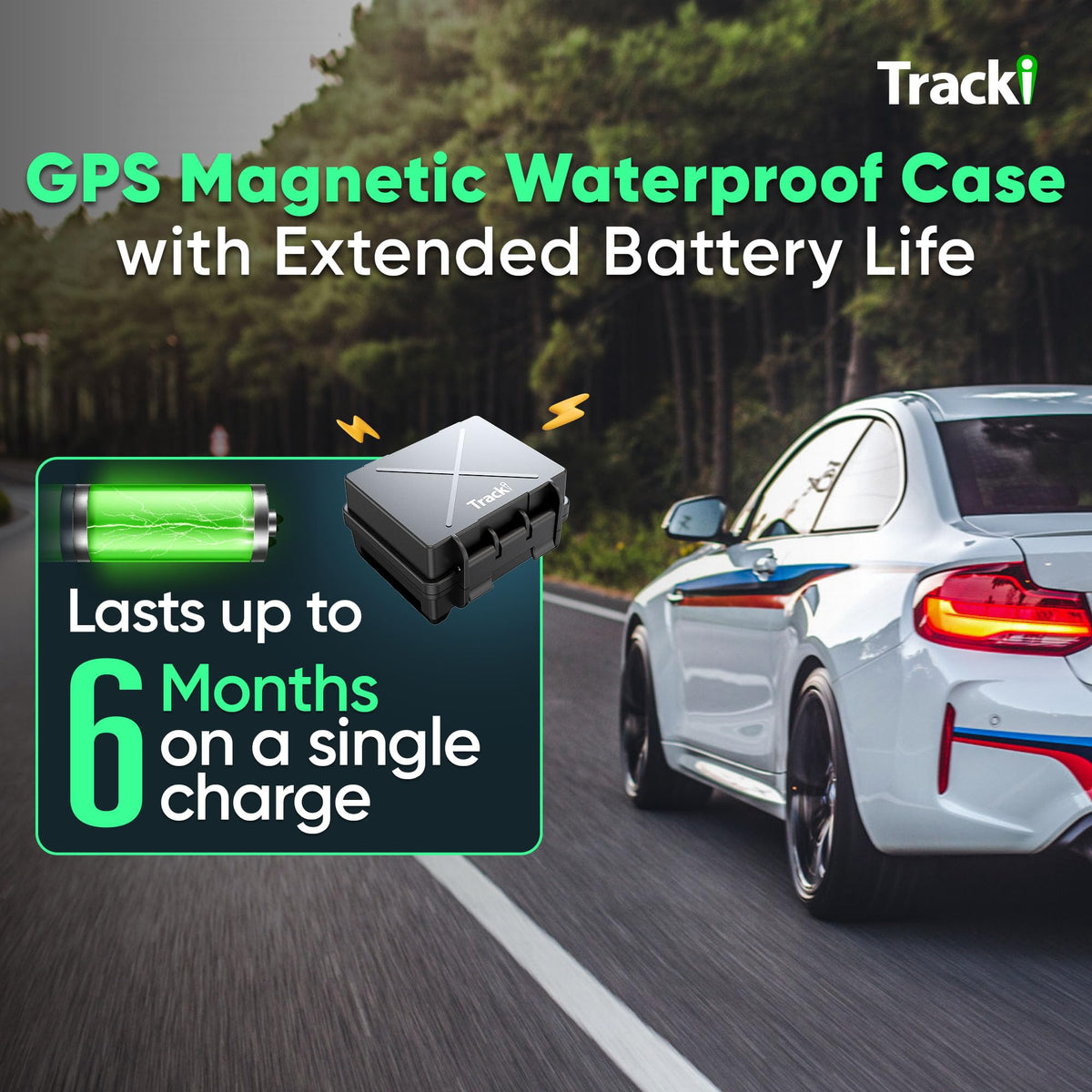 Tracki magnetic stash box under car demonstrates discreet asset mounting.