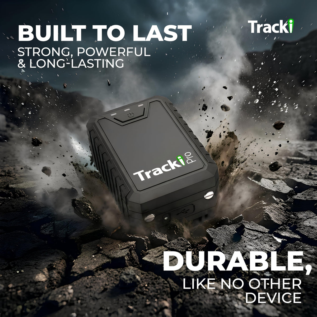 Tracki Pro magnet closeup on metal surface for secure hidden mounting benefit