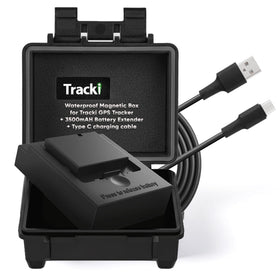 Tracki waterproof magnetic mini box for discreet vehicle tracking in all weather.
