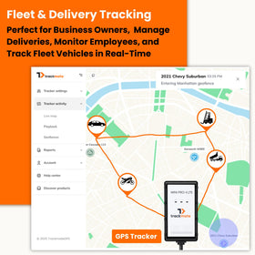 TrackmateGPS Mini PRO II LTE real-time tracking keeps live location updates accessible.