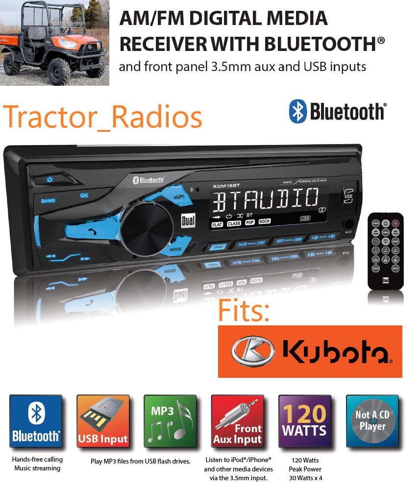 TractorRadios Kubota installation wiring diagram guiding setup