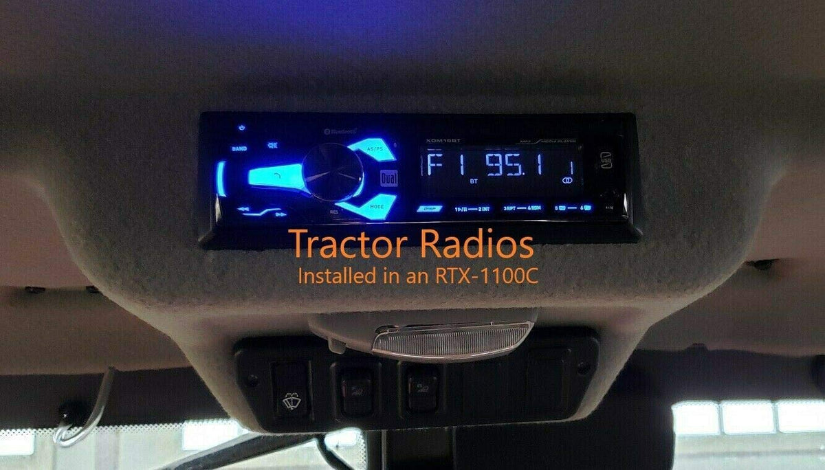 TractorRadios Kubota USB port for MP3 playback and streaming