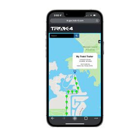 Trak-4 Solar global tracking map showing real-time location