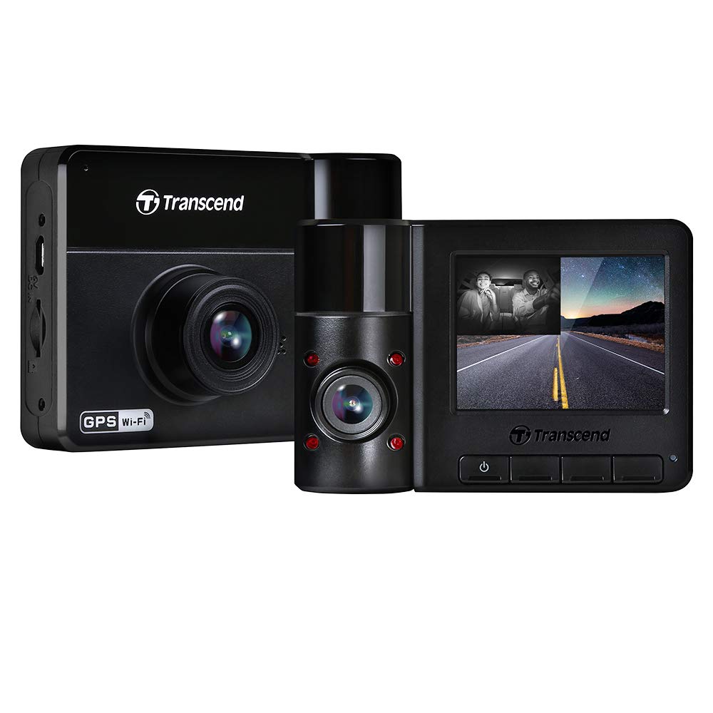Transcend DP550B-64G front camera for clear driving footage and safety