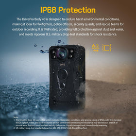 Transcend DPB40 DrivePro Body Camera GPS tagging provides geolocation data