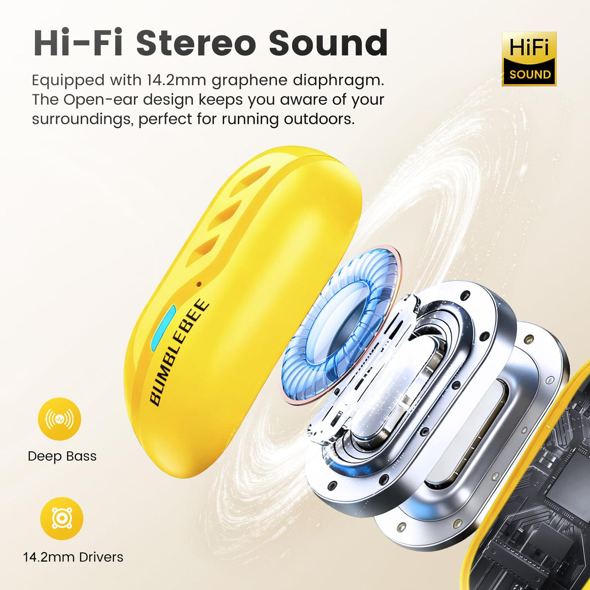 Transformers Bumblebee driver and texture detail showing audio build quality
