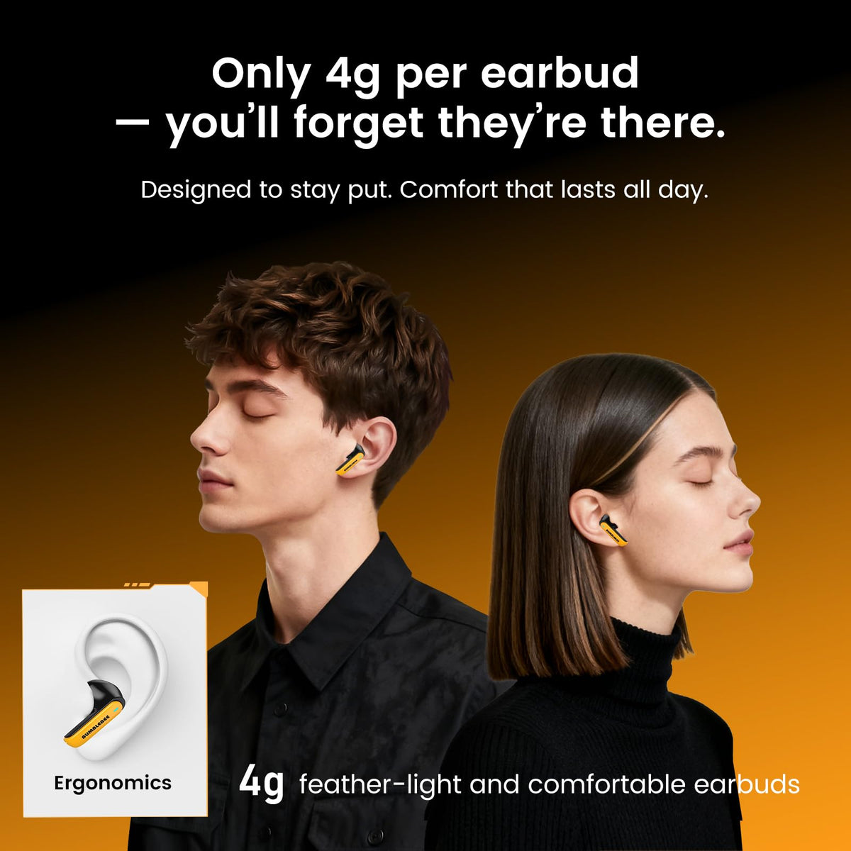 Transformers Bumblebee headphones angled shot immersive sound on the go.