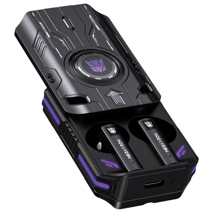 Transformers T76 case front showcasing metal finish and secure closure for travel