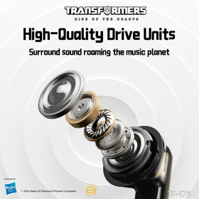 Transformers Earbuds T76 feature 13mm drivers for deep bass and clear highs