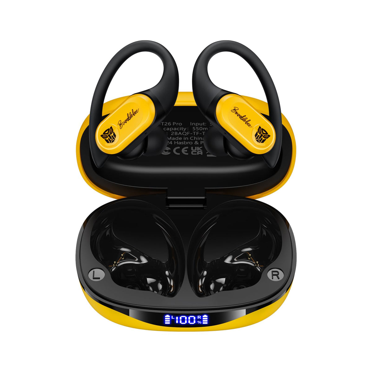 Transformers T26 Pro with earhooks stays secure during workouts.