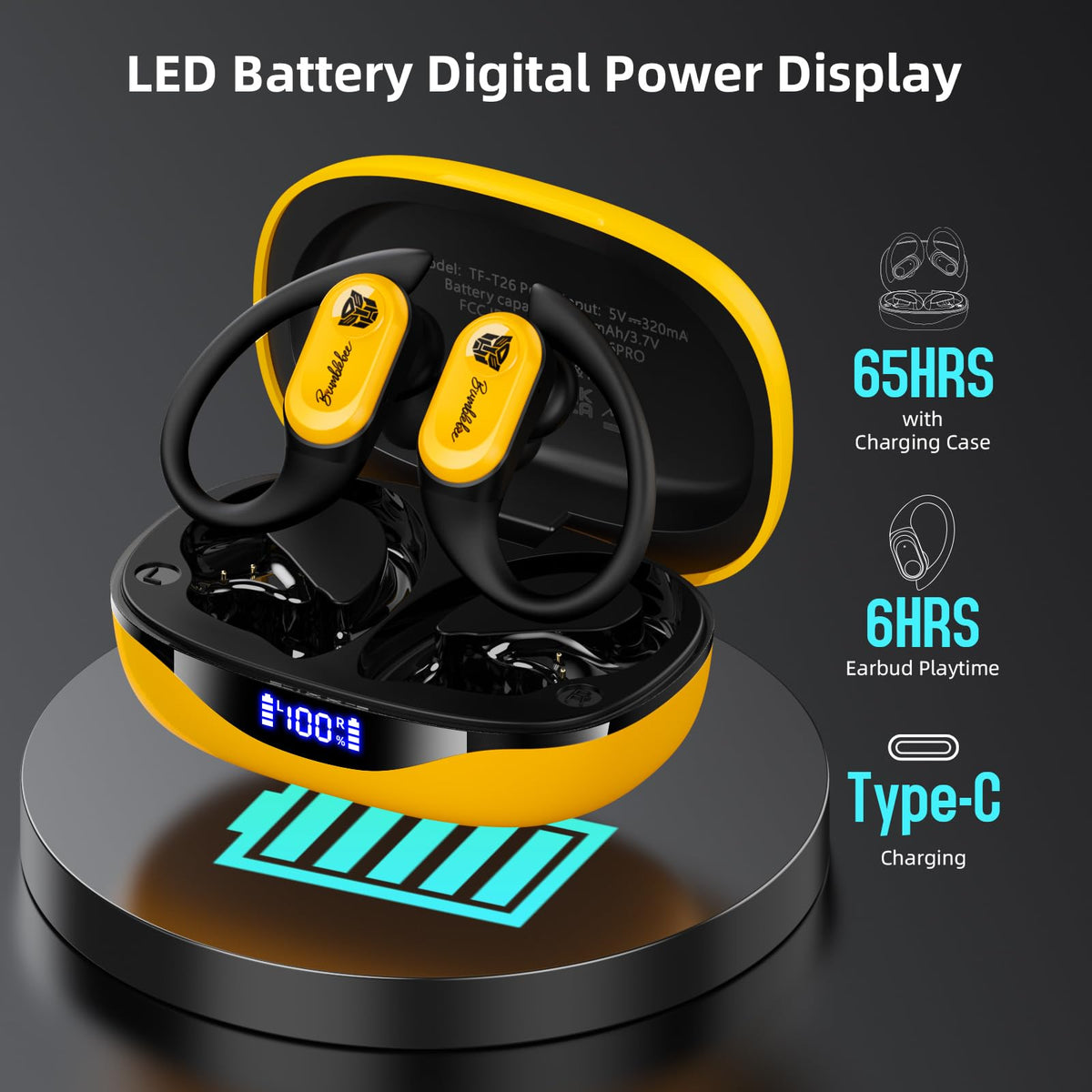 Transformers T26 Pro ENC calls reduce ambient noise for clarity.