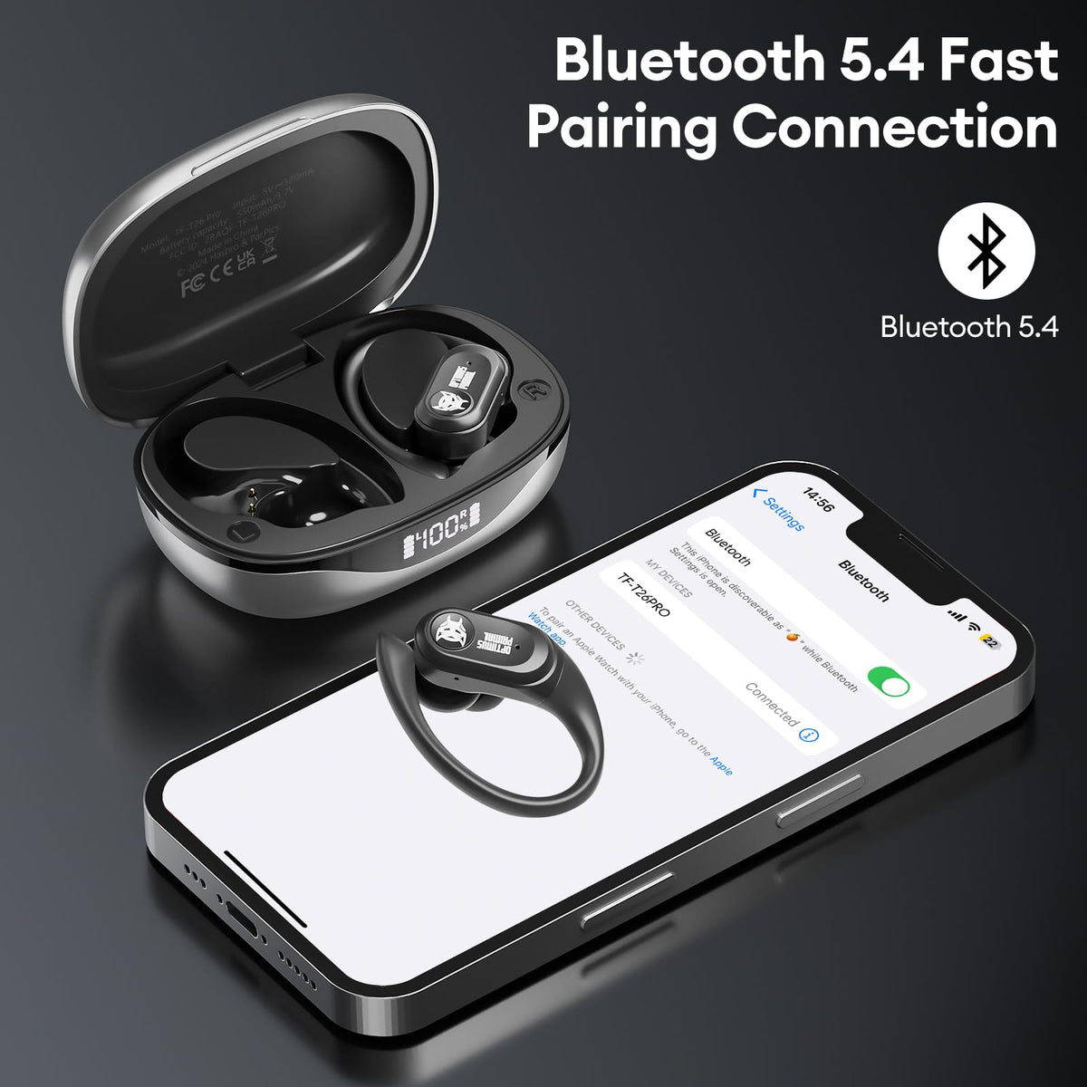 Transformers T26 Pro IPX5 waterproof rating supports workouts and weather conditions.