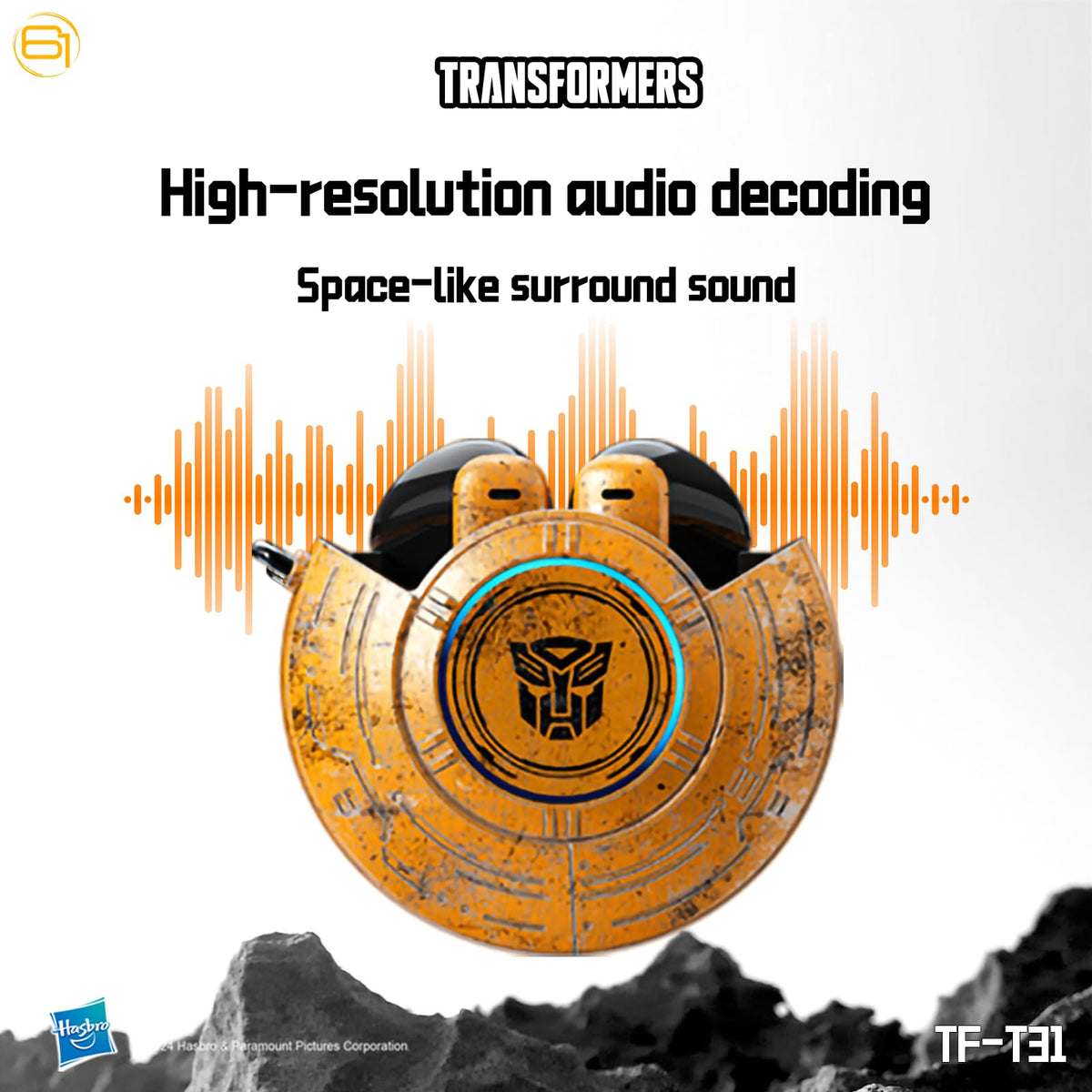 Transformers TF-T31 13mm drivers deliver deep bass and crisp highs.