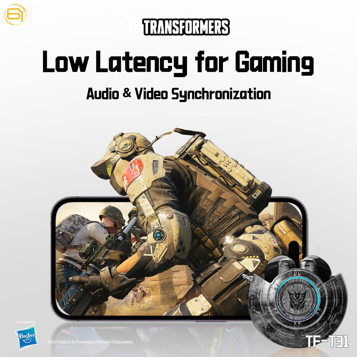 Transformers TF-T31 passive noise cancelling fit reduces external distractions.