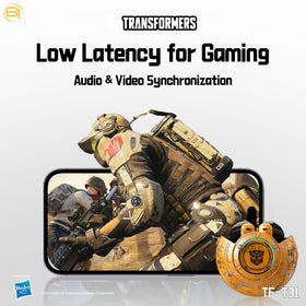 Transformers TF-T31 touch controls enable quick music calls and mode switching.